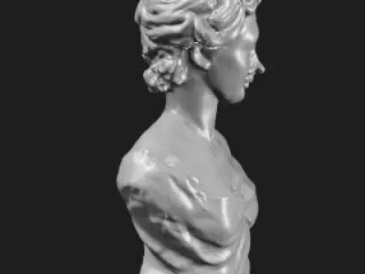 Eternal Serenity Statue Model 3D model