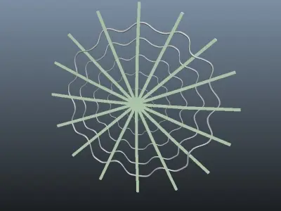 Spider Web Crawlebot Cyberweb 3D model