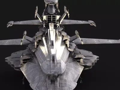 Spaceship reaper design 8  3D model