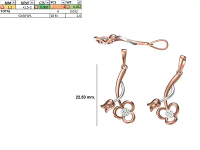 Light Weight Pendant STL OBJ FBX JCD Details 3D print model