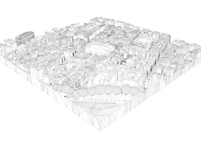 London city tile Level 2 block TQ2880 North West 3D model
