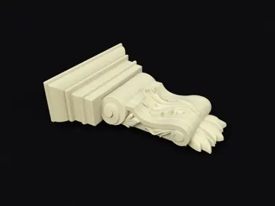 pilaster decorative corbel 3D model purchase