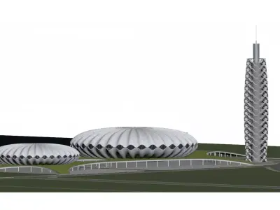 Binhai Sports Center 3D model