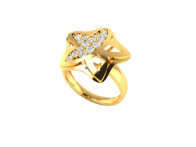 Women Ring  Render 3dm STL OBJ FBX Details 3D print model 185