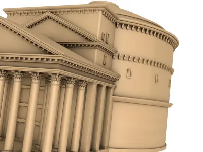 Roman Pantheon Building 3D model