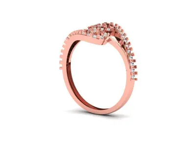 Solitaire Wedding Engagement Women Rings Love Infinite Ring 3D print model