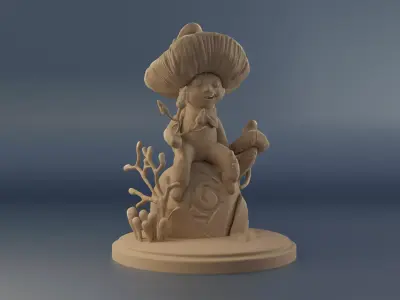 Mushroom Boys Figure 3D print model