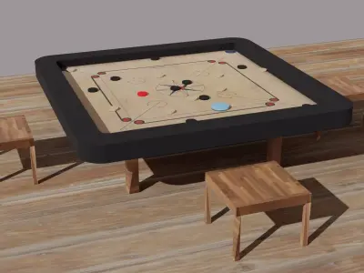 Carrom Board Free 3D model
