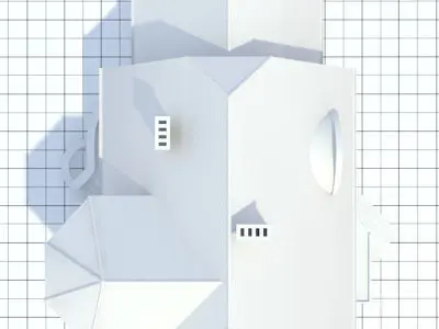 highly detailed single-family house 7 3D model