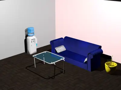 Office assets Free 3D model