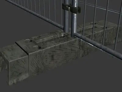 Security - Barrier Fence 3D model