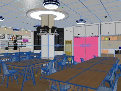 indoor scene 3D model