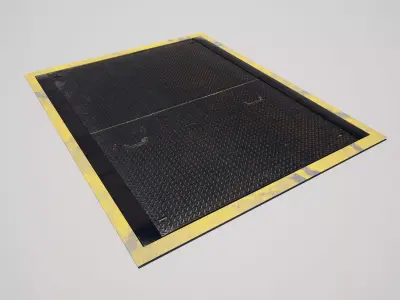 Industrial Utility Manhole Cover 3D model