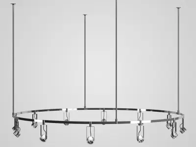 Halogen Lamp Set 3D model buy