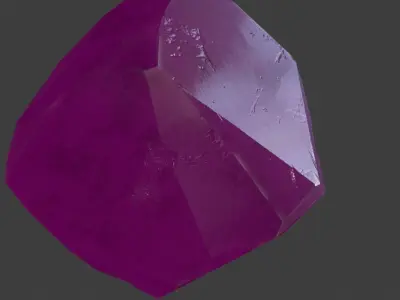 crystal gemstone Low-poly 3D model