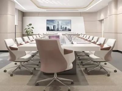  meeting room Low-poly 3D model