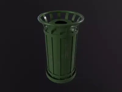 Street Trash 3D Model Low-poly 3D model