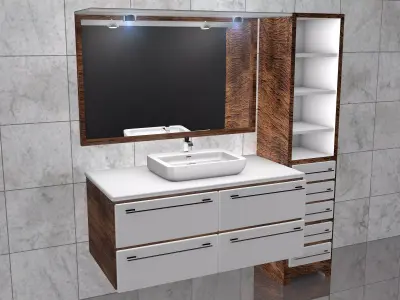 Bathroom Cabinet v2 - 4K 3D model
