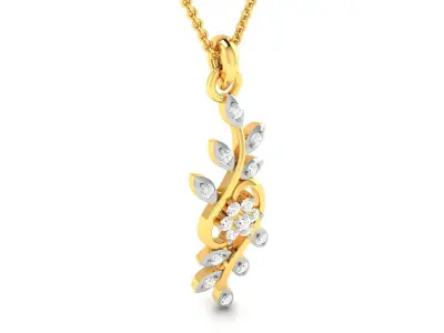 Women Pendant 3dm STL FBX OBJ Render Details 3D print model 6