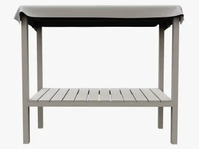 Market Stall Cotton Low-poly 3D model