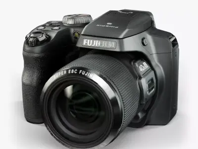 Fujifilm FinePix S8200 bridge digital camera Low-poly 3D model