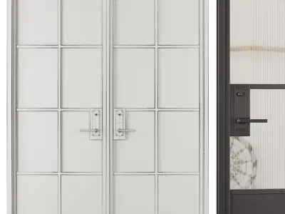 Entrance door set30 3D model