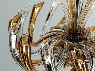 Alister Chandelier Iris Cristal Bohemia 3D model