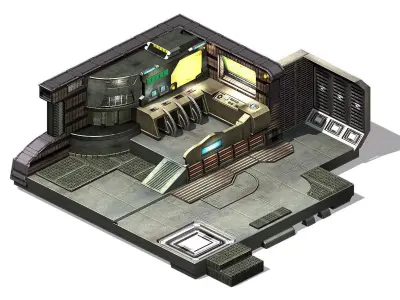 Repair shop indoor 30 3D model