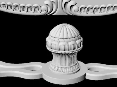 antique cool table 3D model