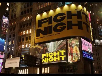 Billboards Pack Vol 01 Low-poly 3D model