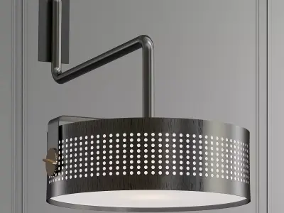 MODENA modern wall light with dot pattern 3D model