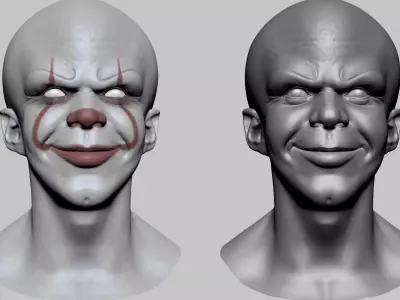 Pennywise Head A 3D model