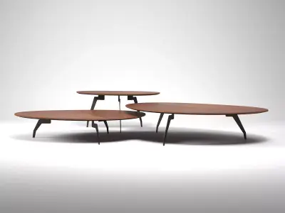 Island three coffee tables 3D model