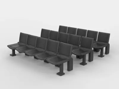 Stadium Seat 02 3D model
