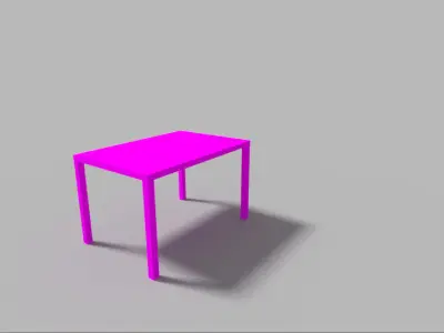 Table Low-poly 3D model