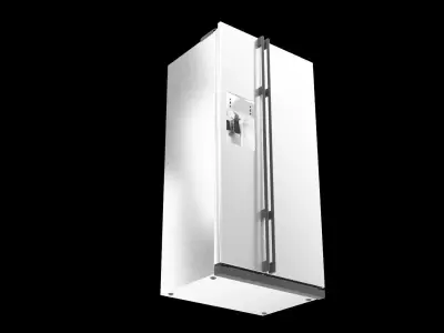 Modern Refrigerator Free low-poly 3D model