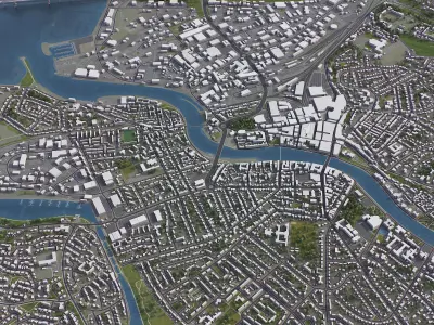 Inverness Low-poly 3D model purchase