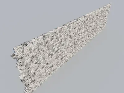 Natural Grey Granite Stone Wall 3D Model Texture 3D model