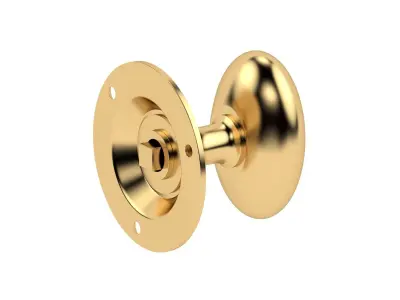 Oval Mortice Door Knob 3D model