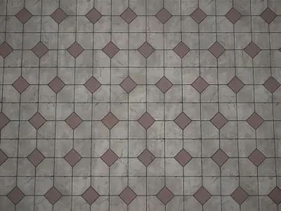 Stone Floor 05 PBR Tile Texture
