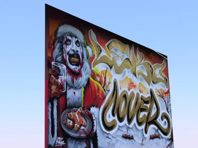 Graffiti wall XI 3D model