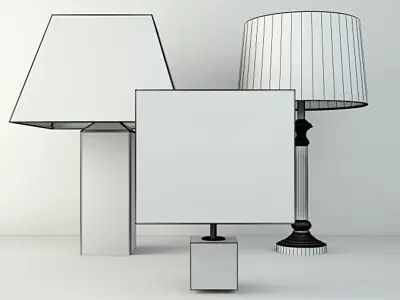 Table Lamps by ZARA HOME 1 3D model