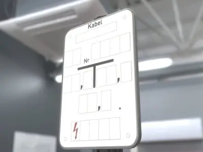 Alle Hinweisschilder mit Pfosten und Rahmen 3D Model Pack