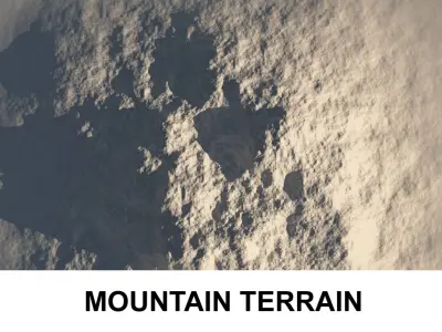 3d Terrain Mountain 3D model
