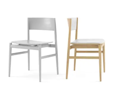 PORRO Minimo Light Table and Neve Chairs 3D model