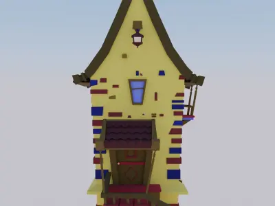 Stylized House 3D model