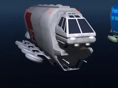 Sci-fi truck 3D model