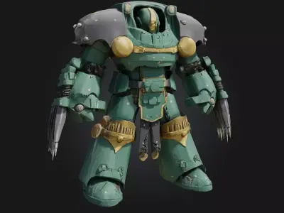 Combat Robot 3D Model 3D model