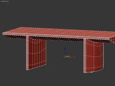 Pickford Dining Table 3D model