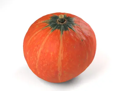 Orange Pumpkin - Photorealistic  Scan Low-poly 3D model